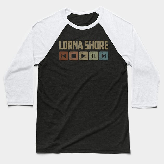 Lorna Shore Control Button Baseball T-Shirt by besomethingelse